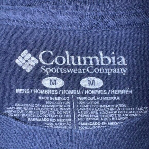 Columbia Logo Tee - Navy Blue Men's Medium - Picture 2 of 5